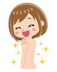 美容　女性　背中