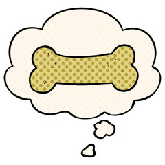 cartoon illustration drawing and thought bubble in comic book style