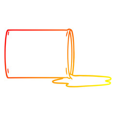 warm gradient line drawing cartoon toxic waste