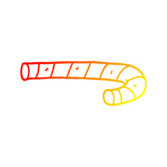 warm gradient line drawing cartoon candy cane