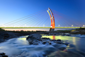 Zhongzheng bridge in Hsinchu, Taiwan