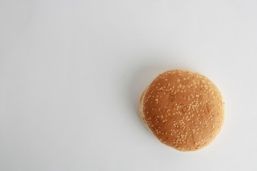 hamburger bun with sesame seeds