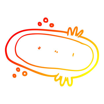 recommend clip art: warm gradient line drawing cartoon amoeba