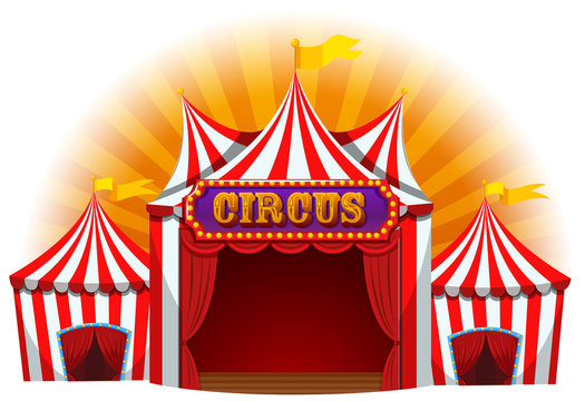 Large fun circus tent