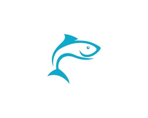 Fish logo template Creative vector symbol