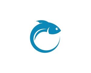 Obraz premium Fish logo template Creative vector symbol