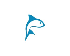 Fototapeta premium Fish logo template Creative vector symbol