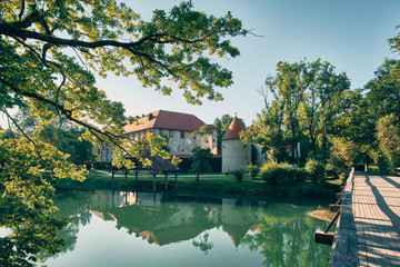 castle Otocec near the river Krka - Slovenia