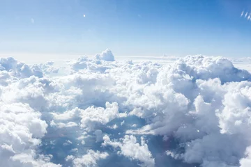  Clouds and sky from airplane window view © fotofabrika