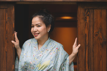 Lifestyle series: Asian woman in ryokan