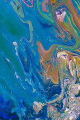 Abstract acrylic paint background, beautiful color mix.