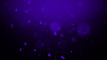 Blur blue glitter effect and glowing bokeh on texture background . Design element.