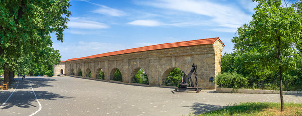 Quarantine arch in Odessa, Ukraine