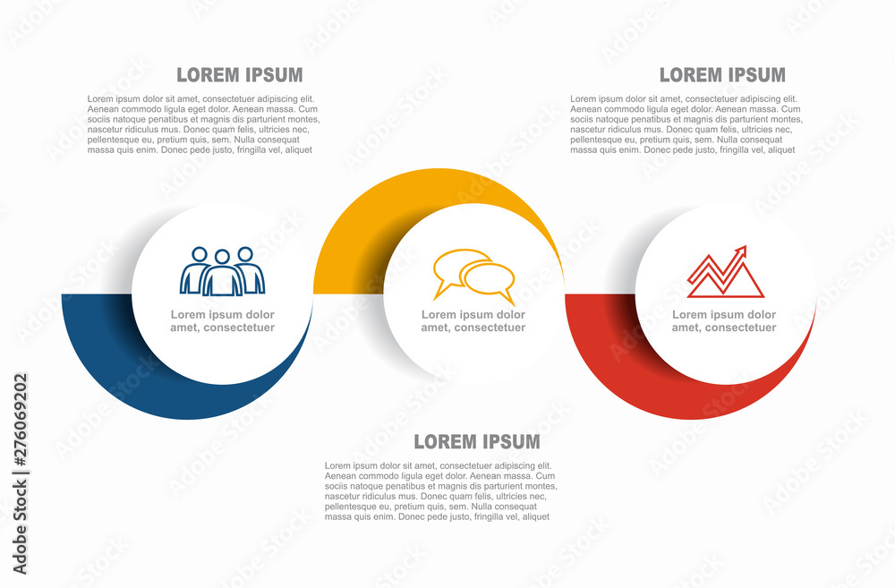 Wall mural infographic design template with place for your data. vector illustration.