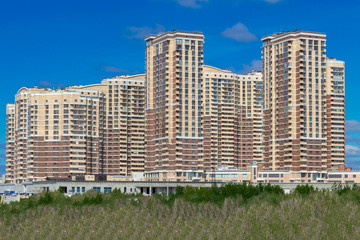 modern building and blue sky