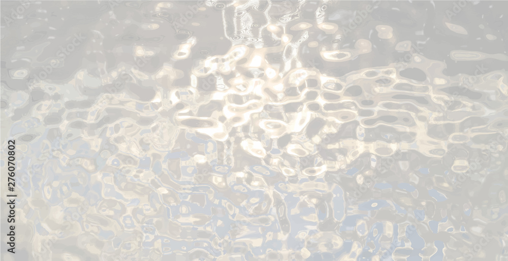 Wall mural water surface. frosted glass. ripples effect. vector illustration