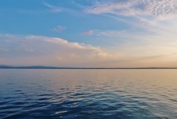 Fototapeta premium Abendstimmung am Bodensee