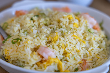 Chinese style shrimp fired rice