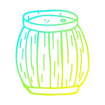 recommend clip art: cold gradient line drawing cartoon barrel