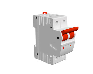 MCB, RCCB, ISOLATER, CHANGE OVER, MAIN SWITCH, SWITCH GEAR, AND DISPLAY BOX in white background