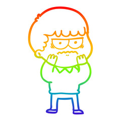 rainbow gradient line drawing