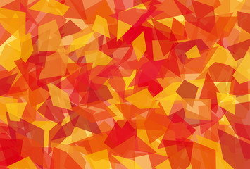 はがきサイズ比率のセロハン風背景素材(赤とオレンジ)