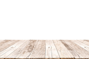 Wood table top background, for use as display product or montage.