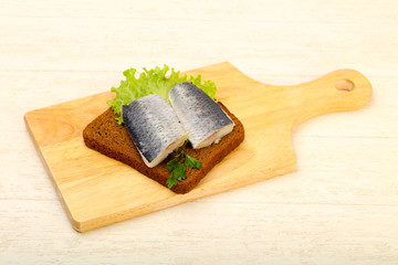 Bread with herring