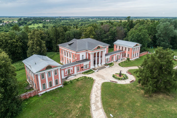 Yaropolets, Russia. Goncharov Manor. Aerial