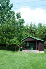 wooden cabins