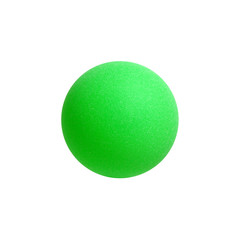 Green table tennis ball
