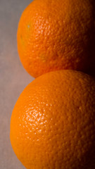 Delicious and healthy two oranges 