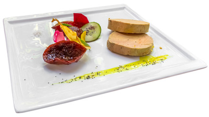 Médaillons de foie gras et confits d’agrumes 