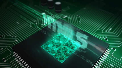 CPU on board with html5 hologram