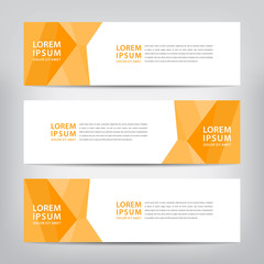 abstract banner template, vector illustration