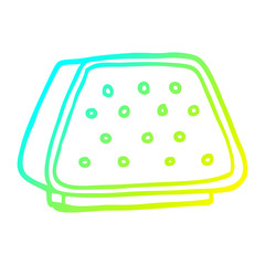 cold gradient line drawing cartoon desktop intercom