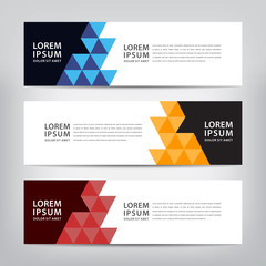 abstract banner template, vector illustration