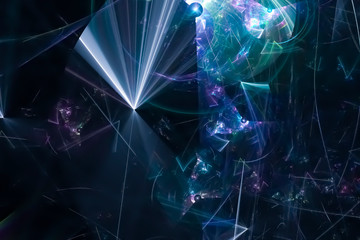 abstract digital fractal fantasy design  power beautiful