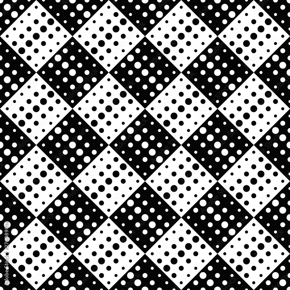 Poster geometrical dot pattern background - abstract vector graphic from circles