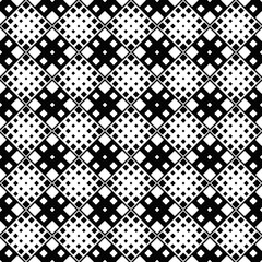 Geometrical square pattern background - abstract monochrome vector design from rounded squares