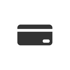 Credit Debit Card. Bank account sign. Vector flat icon isolated