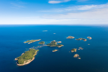 Islands of the Baltic Sea. View from a height - obrazy, fototapety, plakaty