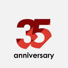 Year Anniversary Elegant for Celebration Vector Template Design Illustration