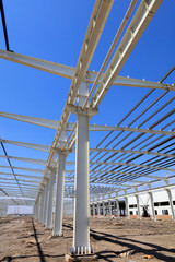 steel girder truss under blue sky