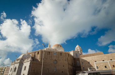 Vista trasera Catedral de Cádiz