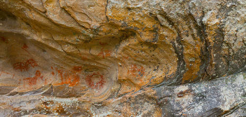 Cave Painting. Valonsadero Mountain. Castilla y Leon. Soria Province. Spain