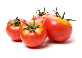 fresh tomato isolated on white background