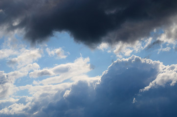 Fototapeta na wymiar beautiful blue sky with clouds background