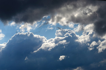 Fototapeta na wymiar beautiful blue sky with clouds background