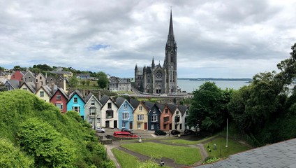 incredible colors in a tipycal irish town 